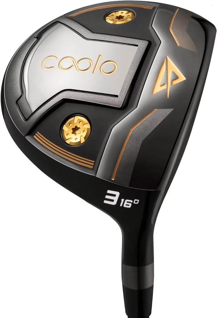 COOLO Golf Fairway Woods & Mini Driver, High Launch, Long Carry, Right Hand(Graphite, 2 Wood, Mini Driver, Regular, Right)