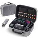 [Upgraded Compact]Carrying Case for Nintendo Switch 2 All in One Case with Dock, Hard Shell Portable Travel Carry Bag for Switch 2, Pro Controller, 18 Game Cards and Other Accessories (Grey)