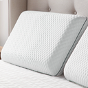 Rest Haven Gel Memory Foam Bed Pillow, Queen, Single Pack, 25x16 inch