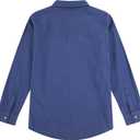 Levi's Boys' Long Sleeve One Pocket Button Up Shirt (Blue)