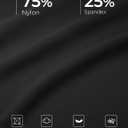 Women's Golf Pants with Deep Pockets Stretch 7/8 High Waisted Travel Pants Ankle Pants Casual (Black, XXL)