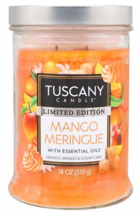 Tuscany® Limited Edition Scented Jar Candle Mango Meringue