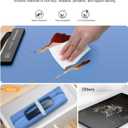 Food Warming Mat for Electric Tray: 24H Full Surface Heat Warmer with 7 Temp Setting Portable - Silicone Heating Buffets Party and Daily Use (Blue)