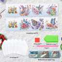 JZHYOAN 6Pcs DIY Animal Diamond Painting Cards Birthday Greeting Cards for Holidays Celebrations Diamond Art Card with Envelopes Crystal Arts Craft Gem Art Painting Mosaic Kit Butterfly Dragonfly Bird
