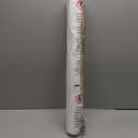 UNISHADES no Drill Cordless Roman Shades for Windows, 28" W 64" H - 100% Blackout - Linen - Mist White