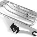 Two Up Air Wing Luggage Rack Detachable Mounting Rack Compatible for Harley Davidson Touring 2009-2026 Street Glide Electra Glide Road Glide Road King (Style B Chrome)