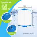 2 x PAS50SV-F2M Spa Filter Cartridge Replaces for Unicel 6CH-502, Artesian Spas, Filbur FC-0311, PAS502SV, PAS50, Master Deluxe M60506, XLS-604 Hot Tub Filter (2 Pack)