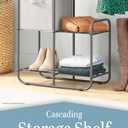 Whitmor Cascading Storage Shelf,12x23x30"