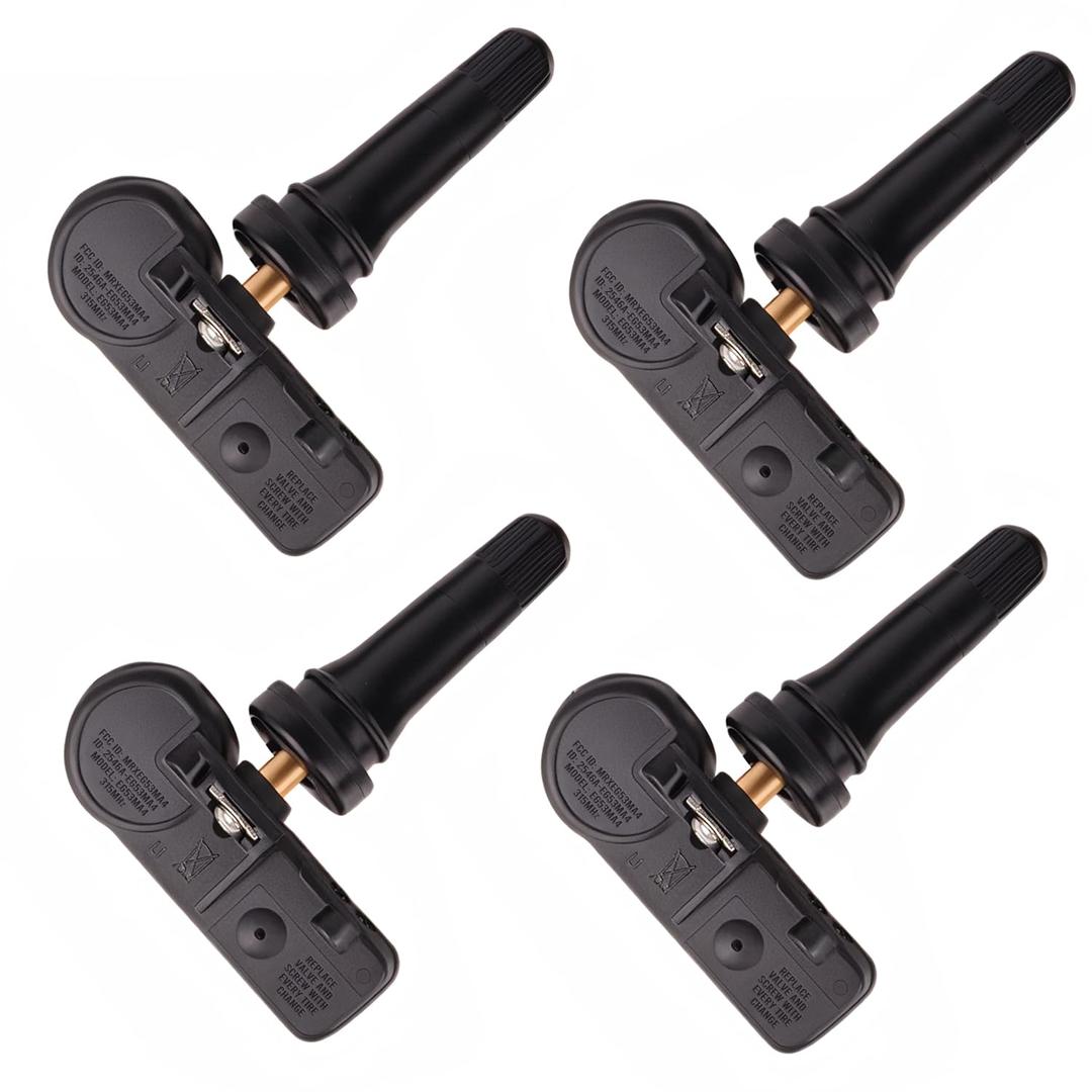 TPMS Tire Pressure Sensors 315MHz Compatible with Ford 2009-2014 F-150 2009-2018 Escape 2010-2016 Fusion & Lincoin MKS Replaces # 9L3Z-1A189-A DE8T-1A180-AA DE8T-1A150-AA4PCS