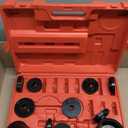 Orion Motor Tech Wheel Bearing Press Kit for Front Wheel Drive Bearing Removal & Installation, 24pc Wheel Bearing Puller Tool Set with Sliding Screws Universal Bushings Sleeves Storage Case (RED,BLACK)