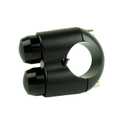 2 Buttons Aluminum Motorcycle Handlebar Switch Turn Signal Horn Headlight Starter Power Control for 7/8 inch bar Bobber Cafe Racer Chopper (Black, Fit 7/8 inch Handlebar)