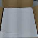 White Fabric Rectangle Table Cloth - 6 Pack, 60"  84" Washable Tablecloth for 5FT Tables, Wrinkle-Resistant & Heat-Proof Table Cover for Weddings, Dinners & Parties