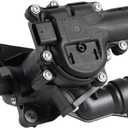 Thermal Management Module compatible with 2020 2021 2022 Kona Santa Fe Tucson Sonata Kia K5 Engine Thermostat Replacement Compatible with 256002M810 25600-2M810
