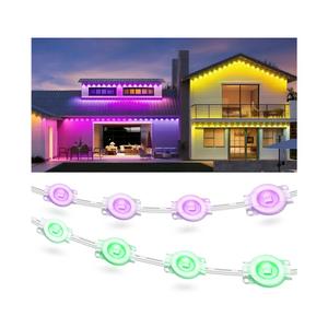 Fussion 200ft Permanent Outdoor Lights for House, 2025 Smart RGB LED Outside Lights with APP Remote Control, IP67 Waterproof Eternity Eaves Lighting for Christmas, Halloween, Holiday, Party, Daily