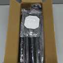 Tension Curtain Rod, Extra Long Outdoor Curtain Rod 43-100 Inch Adjustable, 1.1 Inch Diameter Thick Heavy Duty Black Shower Curtain Rod, Stainless Steel Shower Rod for Bathroom No Drilling, No Rust