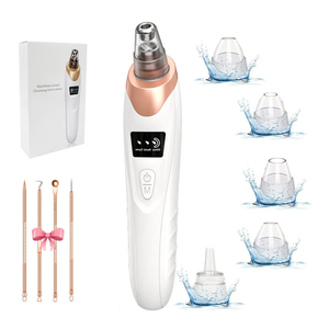 2026 Pore Vacuum, USB Rechargeable Blackhead Remover Vacuum,3 Levels Adjustable Pore Vacuum Blackhead Remover, with 5 Suction Power,6 Probes,Face Vacuum Pore Cleanser for Women & MenWhite