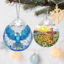 Phoenix Ornament, Stained Glass Christmas Decorations, Christmas Ornaments for Tree, Holiday Ornament, Holiday Party Gifts, Gift Ideas & Xmas Gifts