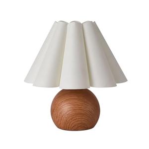 KUNJOULAM Cute Small Table Lamp, Modern Bedside Nightstand Lamp with Beige Lampshade, Metal Base for Bedroom Home Office Decor (Without Buld