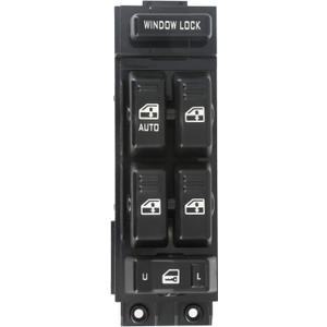 Power Window Switch Master Control Driver Side Compatible for 2000 2001 2002 Chevy Silverado Tahoe Suburban & GMC Yukon XL Sierra 1500HD 2500HD 3500, 02 Cadillac Escalade OE Replace 15062650