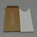 Eormoe Kitchen Sink Faucet Mat - 15.7in Diatomite Sink Protectors for Kitchen Sink, Stone Sink Splash Guard for Kitchen Counter Sink Accessories (Light Grey, 15.7'' x 3.9'')