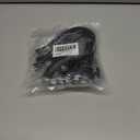 2 x Elecan Cat 6 Flat Ethernet Cable 1 Ft/10 Pack, High Speed Slim Short Patch Cables Internet Cables, 30 AWG Pure Copper 10Gbps 500MHz,Thin Flexible for POE Cat6 Cat 5e Cat 5 Network Cable Cord-Black