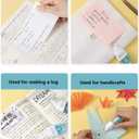 Easy Stick Double Stick Adhesive Roller Permanent Adhesive Dots Roller Applicator, 4 Pack(2 Refillable Dispenser + 2 Refills)