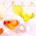 Boao 150 Pcs Plastic Martini Glasses Disposable Cocktail Glasses Mini Martini Cups Unbreakable Cups Mini Dessert Shot Flutes for Wedding Events Party Bowl Wine Ice Cream(Clear,2oz)