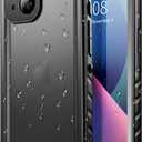 SPORTLINK Waterproof Case for iPhone 13, Shockproof Dustproof 13 Phone Case with Built-in Clear Screen Protector, Full Body Heavy Duty Sealed Protective Cover for iPhone 13 6.1 Inch (Black)