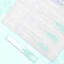 32G 4mm Luer Lock Needle with Cap - Disposable 32Ga 5/32 Needles for Precision Refilling of Glues, Inks, and Adhesives, Sterile Individually Wrapped, Box of 100