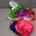 DIYI Long Colorful Wigs 6 Pack Wavy Party Wigs Curly Color Wigs for Women Bachelorette Party Decorations Supplies Favors  Extra 6 Pack Neon Party Glasses Add (Blue, White, Green, Red, Purple, Pink)