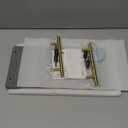 Segbeauty 12x6 Bathroom Counter Tray, Quick Dry Water Absorbing Stone Drying Tray with Handle, Fast Drying Diatomaceous Bathroom Tray Soap Dispenser Organizer Drying Stone Kitchen Bathroom Countertop (Gray-gold)