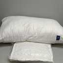 ACCURATEX Pillows King Size Set of 2, Hybrid Shredded Memory Foam Pillow[Adjustable Loft], Fluffy Down Alternative Fill Removable Cotton Cover, Firm Supportive Pillow for Side Back Sleepers (White)