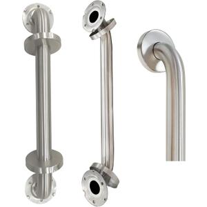 18 Inch Shower Grab Bar 2 Pack, 18" L x 1.25" D Brushed Nickel All-Welded Stainless Steel, ADA Safety Shower Handle for Bathroom,Stairway,Anti-Slip Grab Bars for Elderly,Handicap,Pregnant