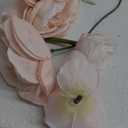 Fork Rose Simulation Flower, Wedding Flower Decoration-B,Artificial Flowers for Decoration,Hanging Plants Garden Porch