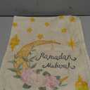 XCHI Watercolor Stars and Moon Flowers Lantern Ramadan Mubarak Placemats, Table Mats for Party Home Kitchen Dining Table Decorations 12x18 Inch