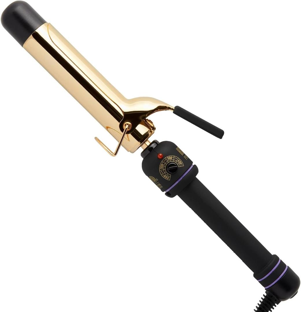 HOT TOOLS (2018 MODEL) Pro Artist 24K Gold Curling Iron | Long Lasting, Defined Curls (1-1/4 in)