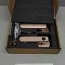 Fingerprint Door Lock, 6-in-1 Smart Door Knob with App Control/Fingerprints/IC Cards/Passwords/2 Keys, Fingerprint Door Knob Biometric Door Lock for Bedroom Apartment-Pink