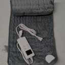 Heating Pad for Back Pain Relief & Cramps, KOT Heating Pads with Auto Shut Off Large, 6 Heat Settings Electric Heated Pad, Gifts for Women, Gifts for Men, 12" x 24" (Gray-12x24 Inch)