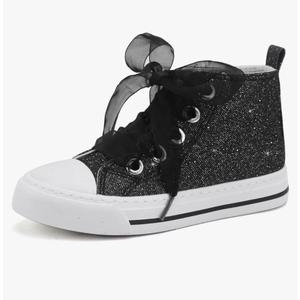 Toandon Kids Adorable Fashion High Top Casual Canvas Sneakers 3