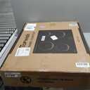 4 Burner Electric Cooktop, TOPWISH 24 Inch, Built-in Electric Stove Top, 220-240v Radiant Cooktop with Child Lock, Touch Control, Residual Heat Indicator, Overheat Protection, Hard Wire (No Plug)