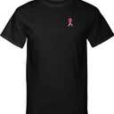 Womens Breast Cancer Awareness T Shirts Cute Love Heart Ribbon Graphic Print Tee Inspirational Short Sleeve Tops 2XL