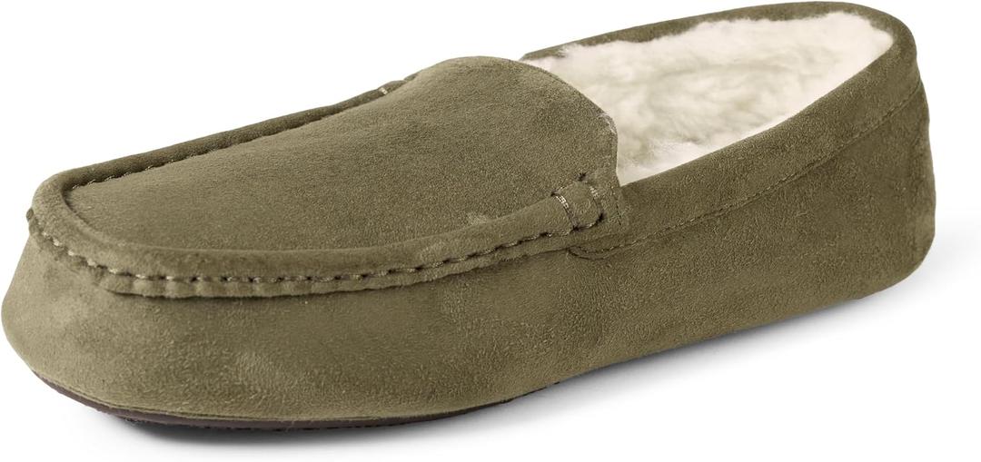 Amazon Essentials Men's Memory Foam Moccasin Slippers, 11