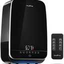 Hupro Humidifier for Large Room, Home, Humidifier for Bedroom - Large Capacity 5.5L - 2 in1 Warm & Cool Mist Ultrasonic Humidifiers (Black)