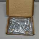 3/8" x 2-1/2" Concrete Screws, Zinc Plated Large Diameter Concrete Screw for Anchoring to Masonry, Concrete, Brick or Block, 25 PCS (Including One Socket Wrench)