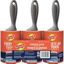 Scotch-Brite Everyday Clean Lint Roller, 3 Pack, Lint Remover for Pet Hair, Dark Clothes, Furniture, and Dusty Surfaces, Picks Up Fur & Fluff in Your Home, Car & Office, 300 Adhesive Sheets Total