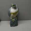 YOFIT Bird Scarecrow Fake Horned Hawk Decoy,Bird Repellent Garden Protectors, Natural Enemy Pest Deterrent Scarecrow