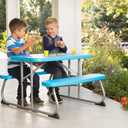LIFETIME Kids Picnic Table, 35 Inch, Blue, 32.5" L X 35.5" W X 21" H