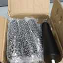 TURSTIN 8 Pieces Furniture Legs 8 Inches Round Solid Wood Furniture Feet with M8 T-Nuts Couch Legs Sofa Leg Replacement Leg for Armchair, Cabinet, Chair, Dresser or Home DIY Projects, Black