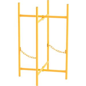 Blulu Mortar Board Stand Adjustable Folding with 2 Secure Chains for Supporting Mortar Pan and Boards in Masonry Construction