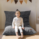 MAXYOYO 3 in 1 Kids Bean Bag Chair Bed, Convertible Chair Folds from Bean Bag to Lounger, Child Floor Sofa for Gaming, Reading, Floor Mattress with High-Density Foam Filling